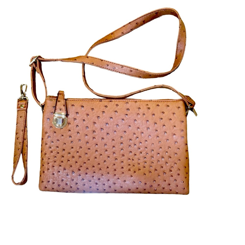 Handbag- Faux Ostrich NWOT